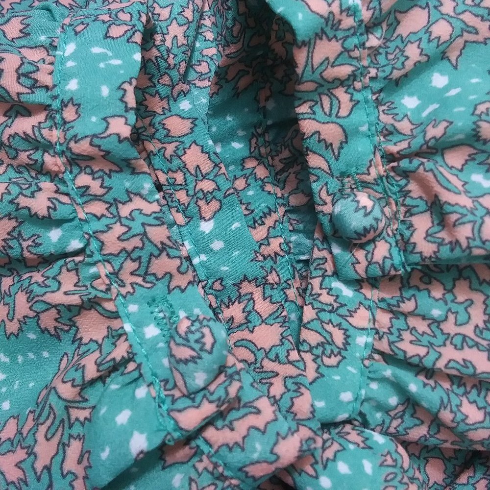 Tinley Road Dress Tie Front Bow Cottage Core Floral Womens Small - Picture 5 of 12